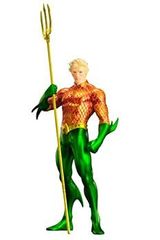 [중고](미사용·미개봉품) 코토부키야 저스티스·리그 ARTFX+ 아쿠아맨 NEW52판 1/10 스케일 PVC 도장이 끝난 완성품
