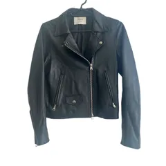 LB1 STUDIOUS ステュディオス レザーライダースジャケット ブラック レディース 0サイズ