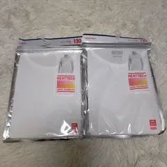 ユニクロ 130cm 半袖 ヒートテック UネックT キッズ 子供 子ども ホワイト 半袖インナー UNIQLO ショートスリーブ 男の子