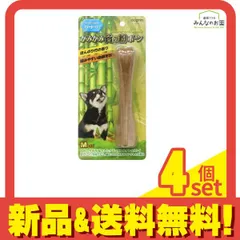 dogrin 犬用 かみかみ竹の粉ボーン ハードタイプ Mサイズ 1本入 (TK-02) 4個セット まとめ売り