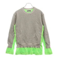 COMME des GARCONS (コムデギャルソン) コットン ドッキング プルオーバー スウェットトレーナー SZ-T011 グレー/グリーンのサムネイル
