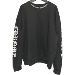 【中古】 CHROME HEARTS クロムハーツ ネックロゴスウェット Mサイズ ブラック トレーナー メンズ 24014468DS
