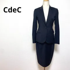 CdeC クードシャンス ネイビー スカート スーツ セット 36