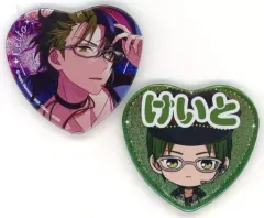 【中古】バッジ・ピンズ 蓮巳敬人(追憶*それぞれのクロスロード) ハート型缶バッジセット(2個セット) 「一番くじ あんさんぶるスターズ!～追憶セレクション メモリアル～」 H賞