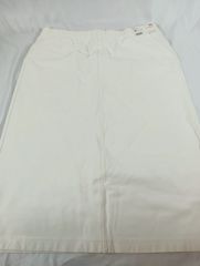 未使用　タグ付き　ユニクロ　UNIQLO デニムジャージスカート　ホワイト　サイズ3XL
