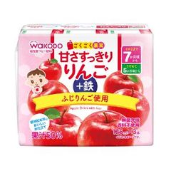 「アサヒグループ食品」ごくごく果実　甘さすっきりりんご＋鉄　125ml×3本