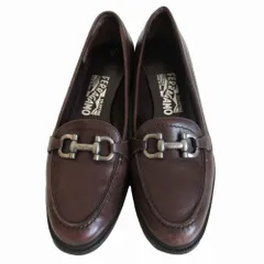 サルヴァトーレ フェラガモ Salvatore Ferragamo ガンチーニビットローファー ダークブラウン サイズ24cm レディース 【中古】