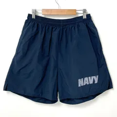 アメリカ海軍 U.S.NAVY フィジカルトレーニング ショートパンツ シルバーレター 上質USED PT-SHORTS-NN3-のサムネイル