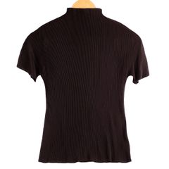 【ISSEY MIYAKE】 イッセイミヤケ PLEATS PLEASE プリーツプリーズ PP21-FK104 プリーツ 半袖カットソー ダークブラウン 焦茶 サイズ3 レディース 【中古品】 USED-A 【9356】