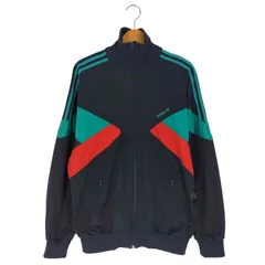 アディダスオリジナルス adidas Originals 80-90s 万国旗タグ トレフォイルロゴ刺繍 ハイネック トラックジャケット メンズ  XXL