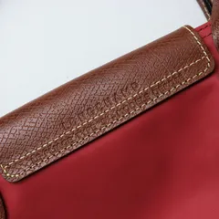 定番アイテム ロンシャン LONGCHAMP ル プリアージュ LE PRIAGE レザーXナイロントートバッグ S ピンクレッド【2400014463538】
