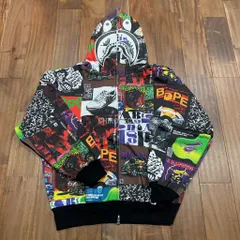 BAPE ALBUM MONOGRAM  a bathing ape shark full zip hoodie エイプ  ベイプ  アベイシングエイプ シャーク パーカー