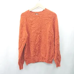 ◇ ⊇ UNIQLO ユニクロ 長袖 セーター サイズL オレンジ系 メンズ E  【1409100044447】