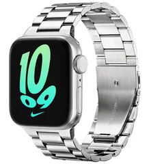 【2024 新型】コンパチブルapple watch バンド,アップルウォッチ バンド ステンレス製 長さ調整器具付き 交換バンド apple watch Ultra/Ultra 2/10/9//8/7/6/SE/5/4/3/2/1対応 ビジネス 通勤 a