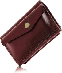 ［訳アリ］ 財布 メンズ コンパクト ミニ財布 ［雑誌掲載］ 小さい財布 プレゼント ギフト 父の日 小銭入れ 本革　ボルドー (赤)