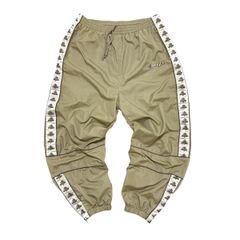 中古 エニーチェ ENYCE ナイロンパンツ トラックパンツ クリーニング済み サイドロゴ B系 ヒップホップ メンズXL