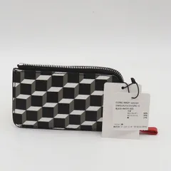 美品 コインケース PIERRE HARDY シルバー金具 ブラック/ホワイト/レッドカラー レザー メンズ/レディース KRK  2000000 NSK