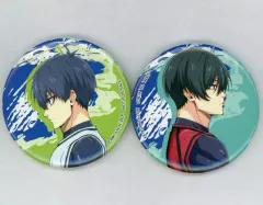 【中古】バッジ・ピンズ 潔世一＆糸師凛 各巻ジャケットイラスト使用缶バッジ(2個)セット 「Blu-ray ブルーロック Vol.4」 A-on STORE購入特典