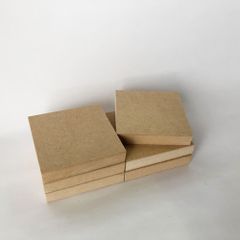木材 MDF合板 15mm厚 ミニサイズ 約90mm×約90mm 6枚セット