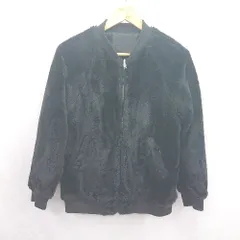◇ ⊇ PAGEBOY ページボーイ ALICIA リバーシブル ボア 長袖 ブルゾン サイズF ブラック系 レディース E  【1506300024320】