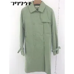 ■ ◎ Perle Peche ペルルペッシュ ライナー付 長袖 コート サイズ38 カーキ レディース  【中古】 【1110140014467】