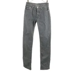 HELMUT LANG ダークグレー スリムフィットデニム 28 Helmut Lang 2004 Faded Black Denim Low Waist Boot Cut 7 Pocket