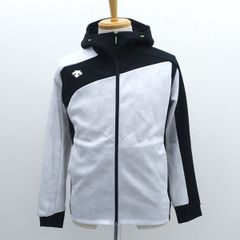 DESCENTE / デサント ◆ジップアップパーカー/ホワイト×ブラック/サイズM DMMTJF20 【メンズ/MEN/男性/ボーイズ/紳士】 メンズファッション【中古】 