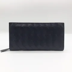 ボッテガヴェネタ イントレチャート ラウンドジップ ウォレット 長財布 Bランク 中古