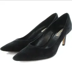 FABIO RUSCONI ファビオルスコーニ パンプス  スエード ピンヒール ポインテッドトゥ  36（約23.5cm）ブラック 定価22000円