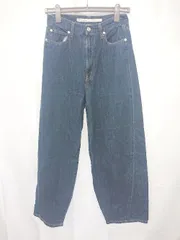 ◇ Θ niko and … ニコアンド バギー デニム パンツ ジーンズ サイズL ネイビー レディース E  【1411130011207】