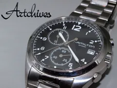 HAMILTON クロノグラフ アナログ腕時計　H765120 ジャンク ハミルトンカーキ パイロット クロノグラフ メンズ 腕時計