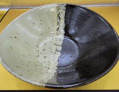 波佐見焼　利左衛門窯　B朝鮮唐津半掛楕円大鉢