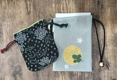 巾着　和風　小物入れ　二点セット　有松絞