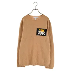 COMME des GARCONS SHIRT (コムデギャルソンシャツ) Invader Knit Sweater インベーダーニット長袖セーター FJ-N006 ブラウンのサムネイル
