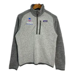 patagonia パタゴニア ベターセーター ハーフジップ フリースジャケット アウトドア 企業ロゴ グレー (メンズ S) 中古 古着 T1120