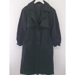 ◇ ◎ URBAN RESEARCH ITEMS アーバンリサーチ ウエストベルト付 長袖 トレンチ コート サイズM ブラック レディース  【1203080002714】