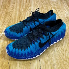 ナイキ flyknit 3.0フライニットランニング (ブルー/26.5)