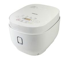 山善 炊飯器 マイコン式 5.5合 3層特厚釜 ホワイト