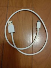 白 USBケーブル ライトニング 全長56cm