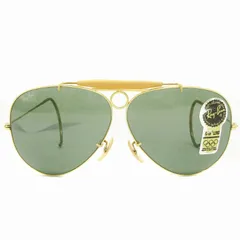 レイバン RAY BAN G-15 B&L ヴィンテージ USA製 サングラス カラーレンズ ラウンド メタル ブローバー 緑 グリーン ゴールドカラー アイウェア