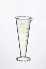宮原 メートルグラス円錐型 １００ｍｌ シルバーステン目盛