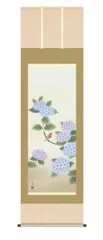 花野作　四季花　牡丹　掛け軸 花野作 四季花 牡丹 掛け軸