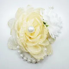 コサージュ 卒園式　卒業式　入園式入学式 結婚式 発表会 ＊フォーマルコサージュ＊パールブローチhh14