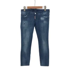 Dsquared2 ディースクエアード  デニムパンツ サイズ:38  ネイビー  レディース ダメージ加工 ストレッチ　240001104635