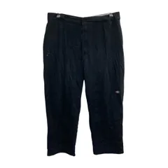 Dickies ワークパンツ XL～ ブラック ディッキーズ ジップアップ ダブルニー ワーク ビッグサイズ 古着卸 アメリカ仕入 2506-1181