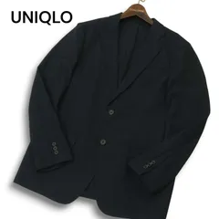 UNIQLO ユニクロ 通年 感動ジャケット★ 2B テーラード ジャケット Sz.M メンズ ネイビー