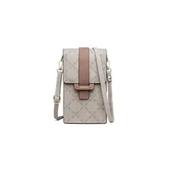 ☆ グレー ☆ ポーチ ykbag02 ショルダー スマホポーチ おしゃれ ミニショルダーバッグ 斜めがけ スマホポシェット スマホショルダー ポーチ かばん レディース 縦 花 大人 小さめ 軽量 仕切りカード入れ ファスナーポケット 合皮 お出かけ