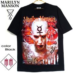 86 Marilyn Manson マリリンマンソン Tシャツ ブラック Mサイズ 美品 ロックバンド ロックモンスター カリスマ ブライアンワーナー ロックT バンドT ツアーT ミュージックT メンズ レディース ユニセックス ロック パンク ヘヴィロック