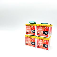 ecorica リサイクルインクカートリッジ　4個セット　ブラック（ECI-C345XLB-V）×3　カラー（ECI-C346XLC-V）×1