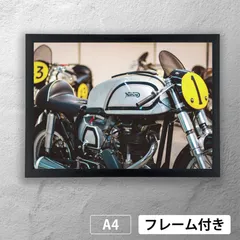 ノートン（Norton）　マンクス　レーシング　フォトポスターA4　マット　その5　【フレーム付】《MT》のサムネイル